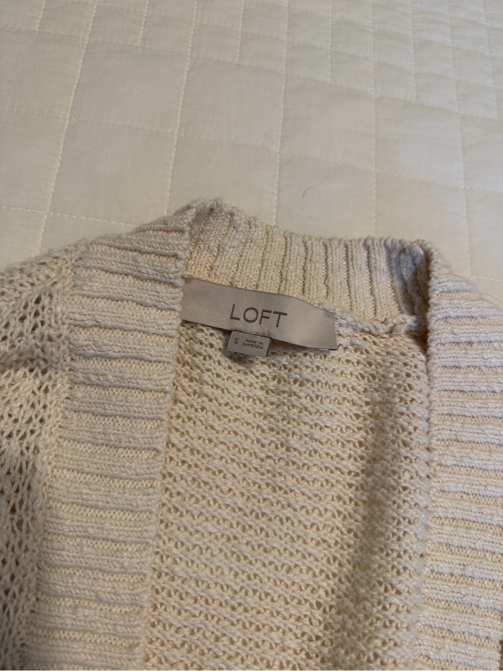 LOFT Button Front Cardigan - Picture 2 of 4